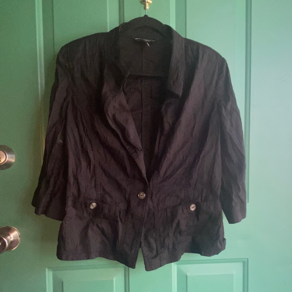 White House black market size 10 black top jacket